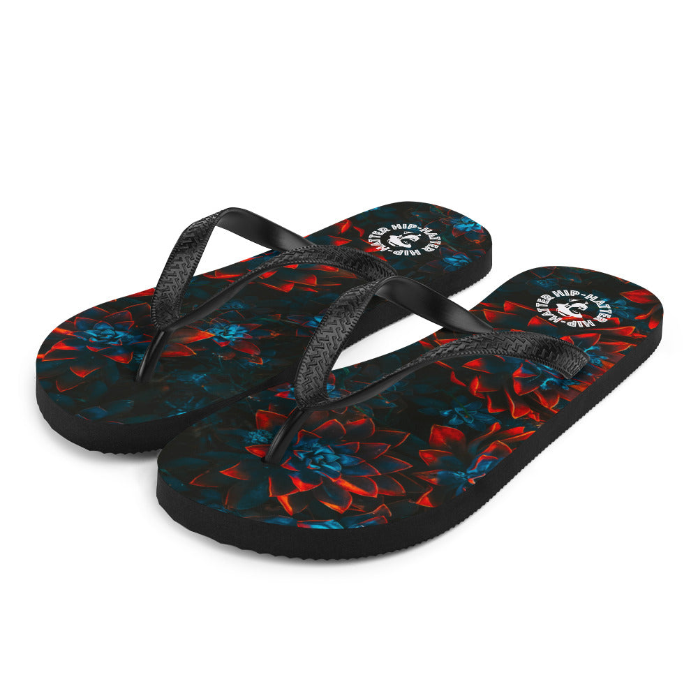 Fantastic Floral Print Flip-Flops - HipHatter