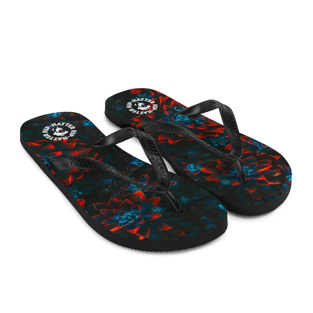 Fantastic Floral Print Flip-Flops - HipHatter