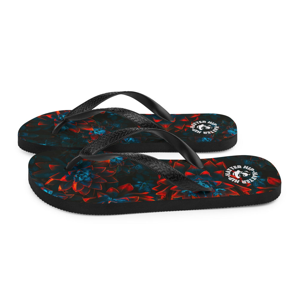 Fantastic Floral Print Flip-Flops - HipHatter