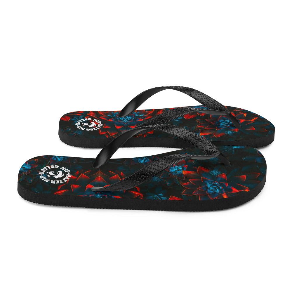 Fantastic Floral Print Flip-Flops - HipHatter