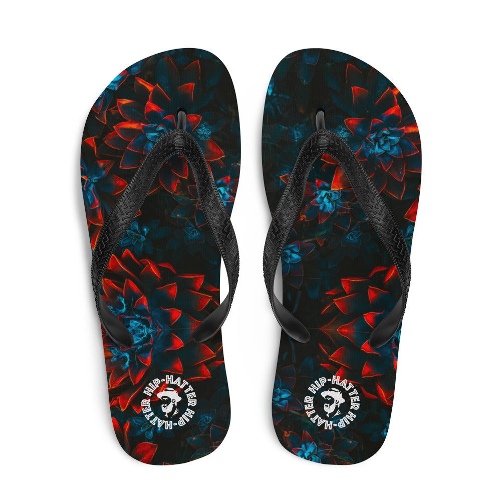 Fantastic Floral Print Flip-Flops - HipHatter