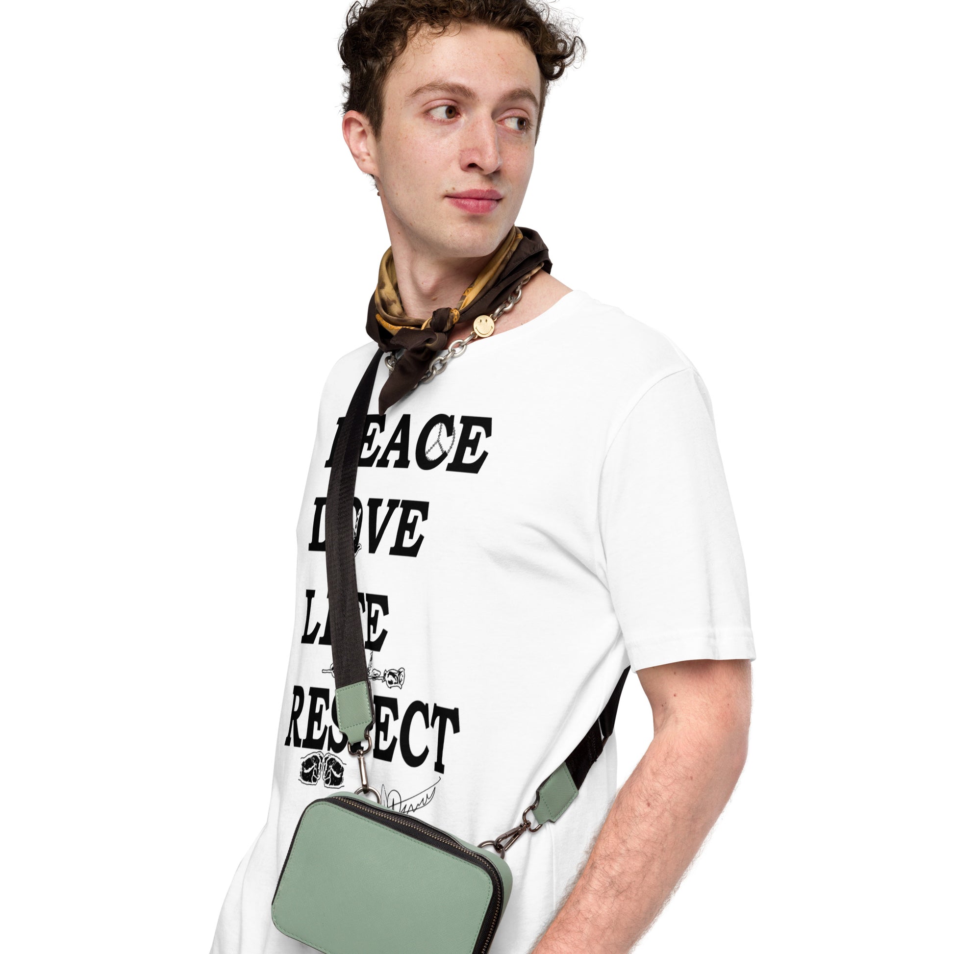 Peace Love Life Respect T Shirt - HipHatter