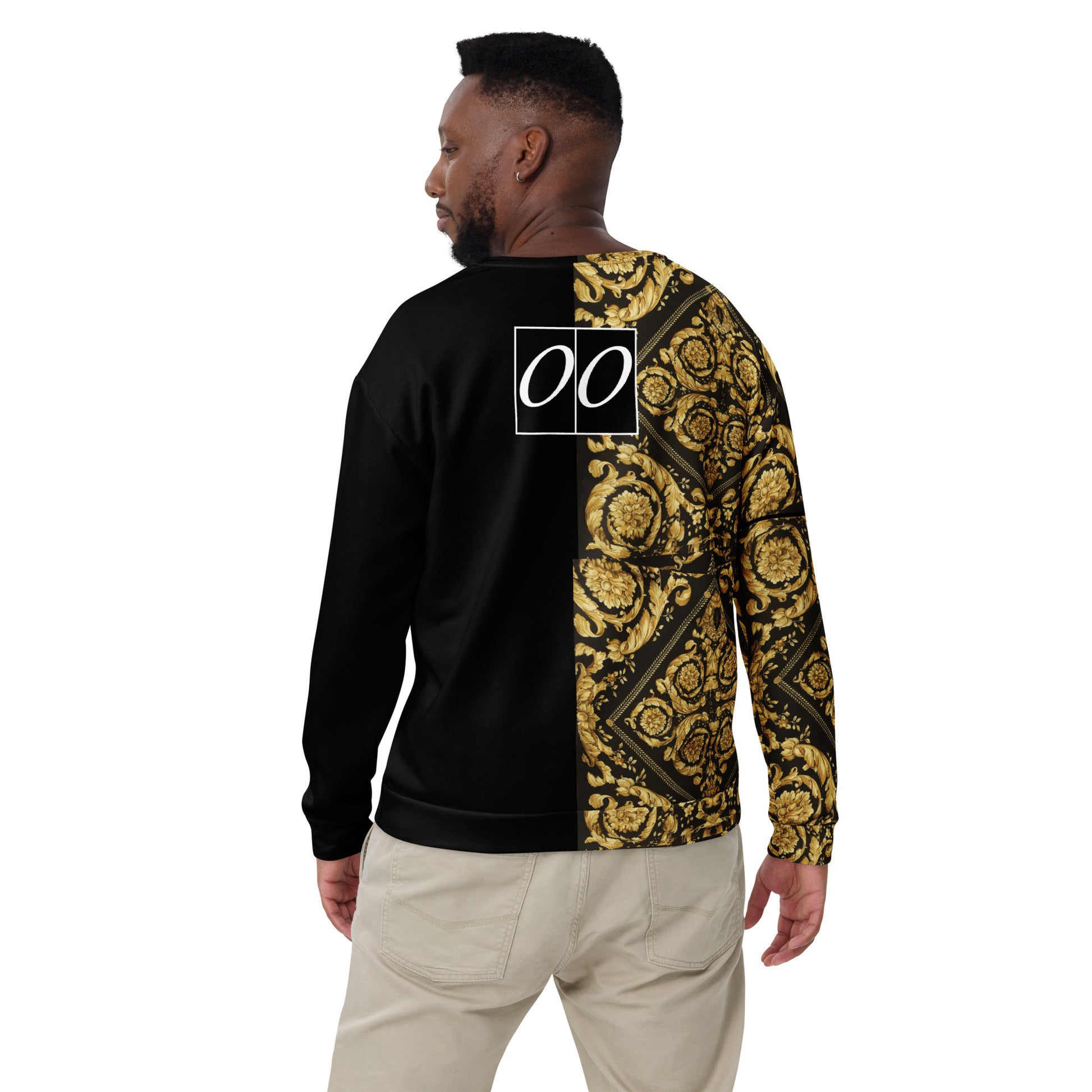 Real Life black and gold baroque team Unisex Sweatshirt - HipHatter
