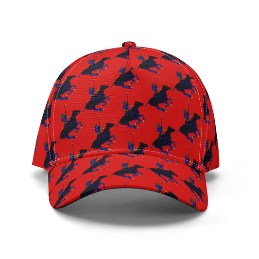 Red Polo Carib Pony Pattern Baseball Cap - HipHatter
