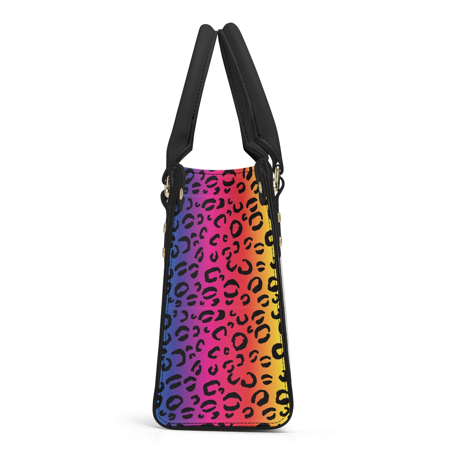 Rainbow Leopard Luxury PU Tote Handbag - HipHatter