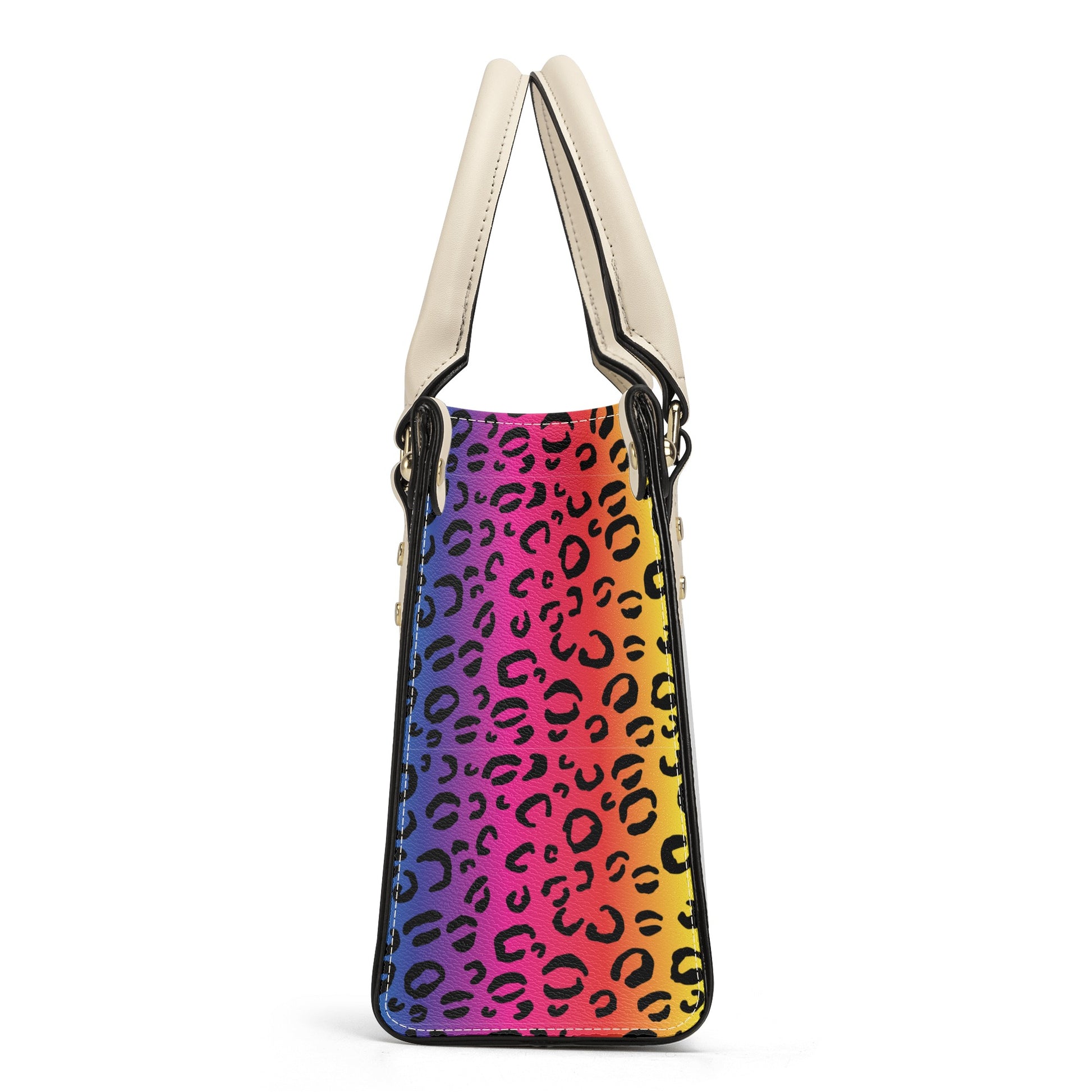 Rainbow Leopard Luxury PU Tote Handbag - HipHatter