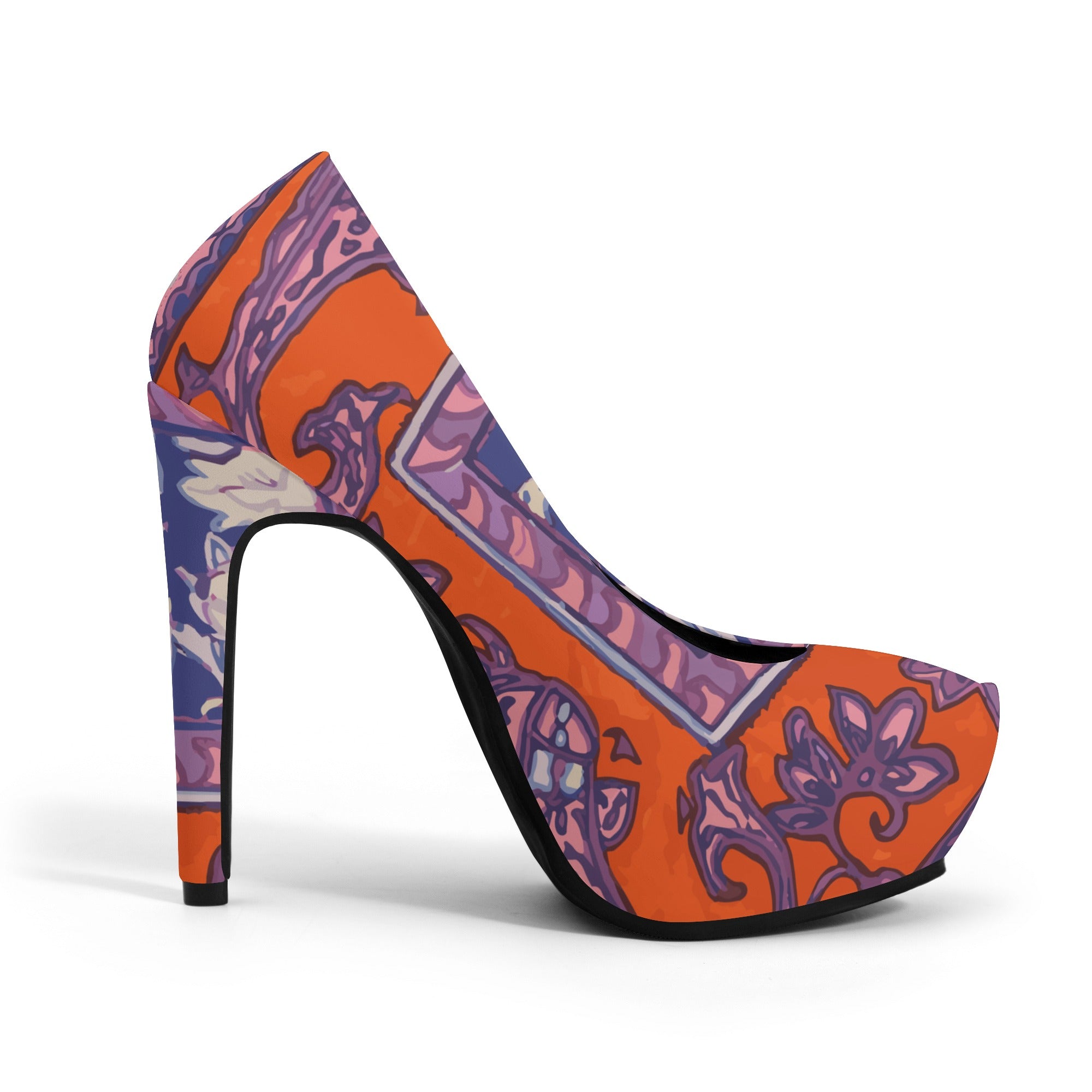 Orange 3 inch on sale heels