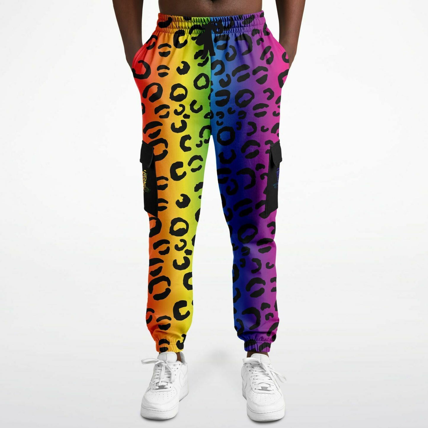 Rainbow Leopard Safari  Sweatpants - HipHatter