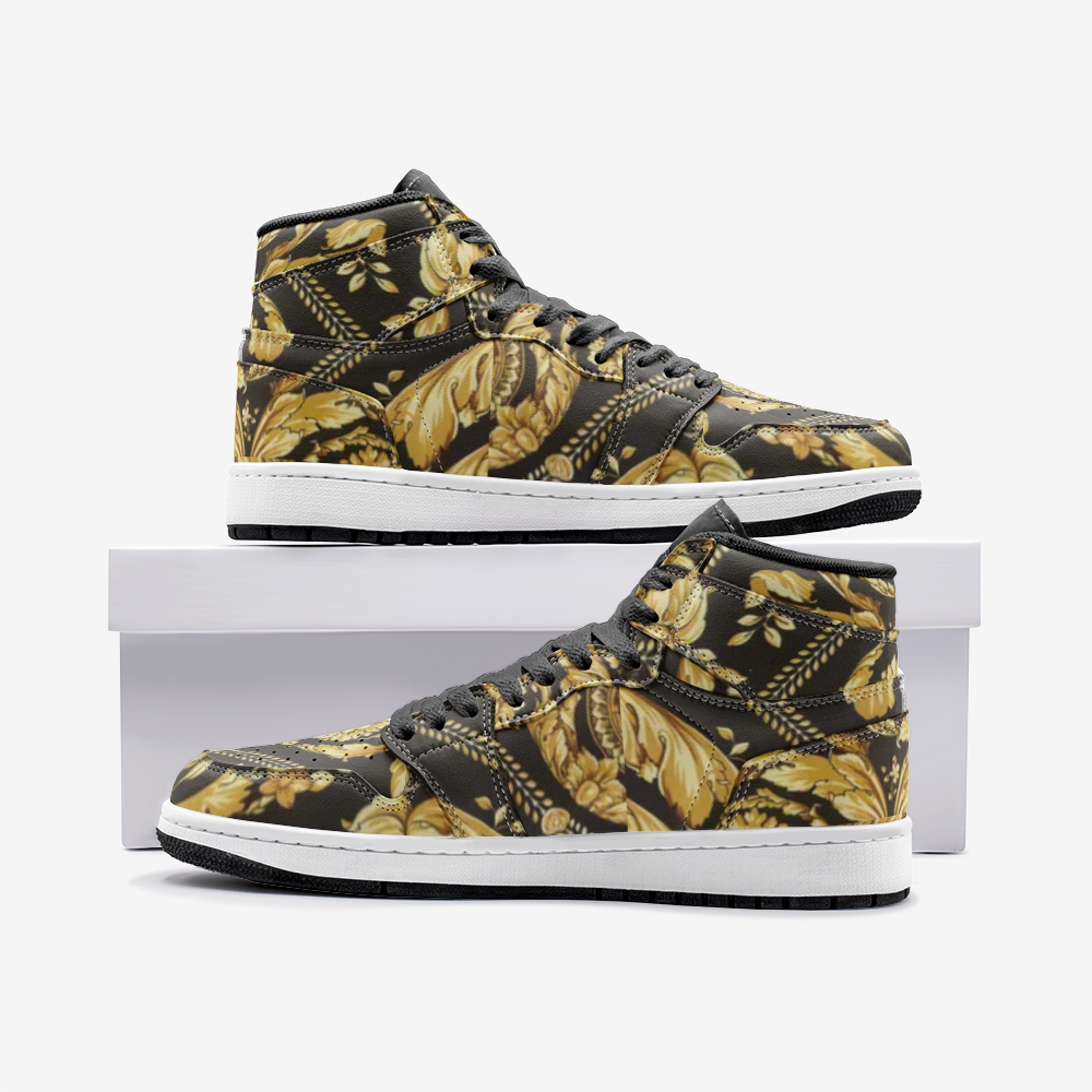 Sace Baroque Print High Top Basketball Shoes - HipHatter