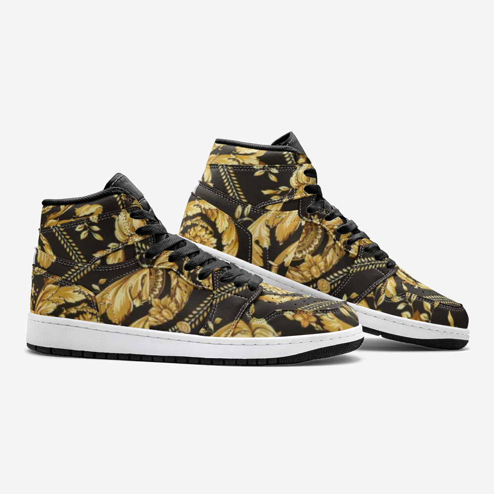 Sace Baroque Print High Top Basketball Shoes - HipHatter