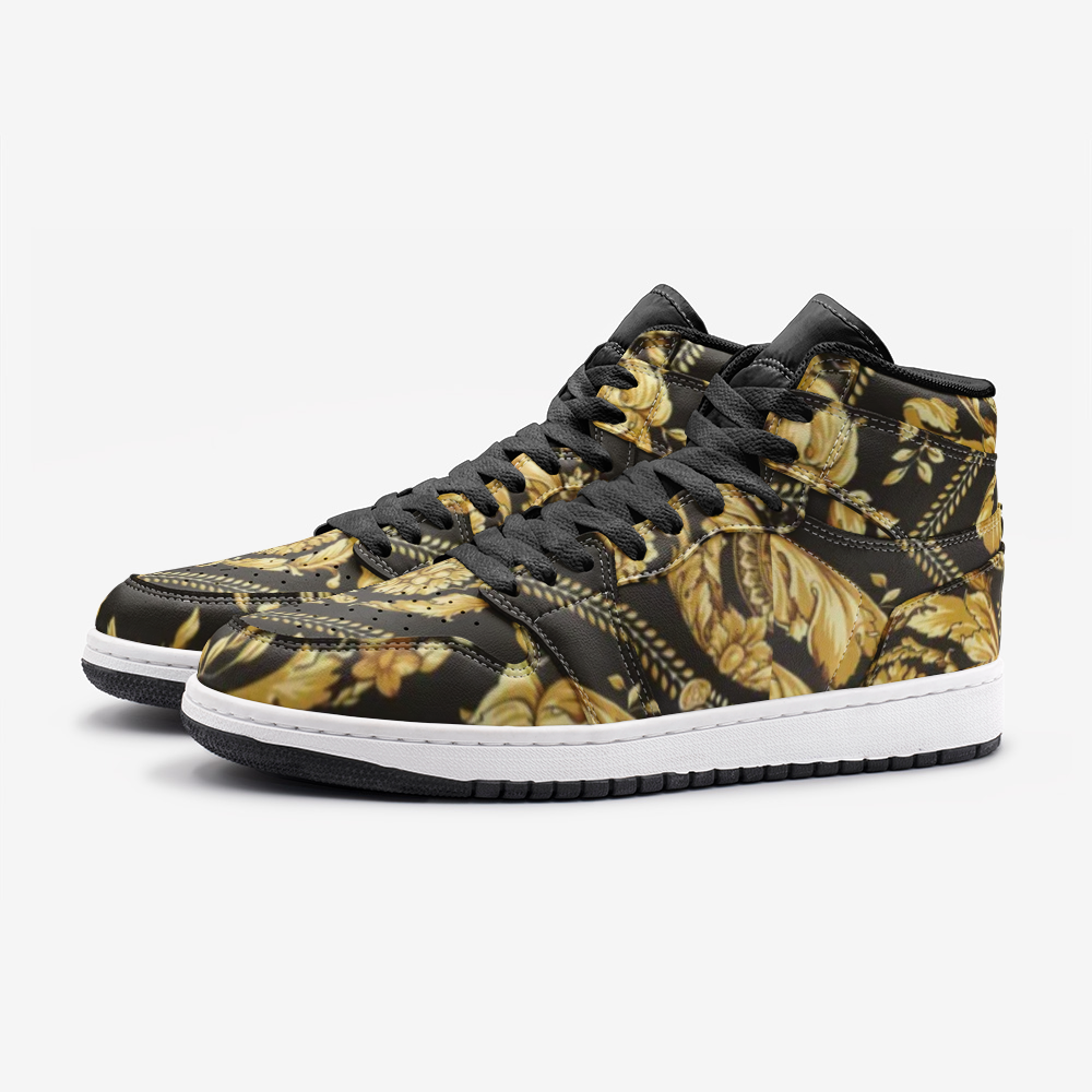 Sace Baroque Print High Top Basketball Shoes - HipHatter