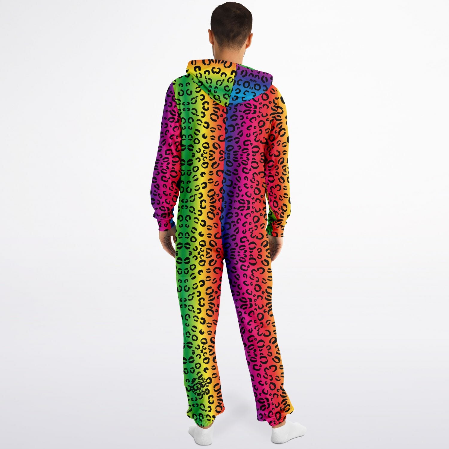 Rainbow Leopard Fashion Unisex Onesie Jumpsuit - HipHatter