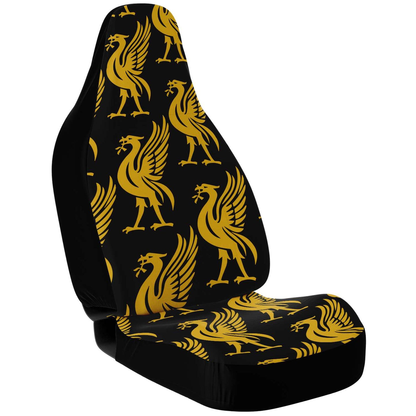 Liverpool Liver Bird Gold Pattern Car Seat Covers - HipHatter