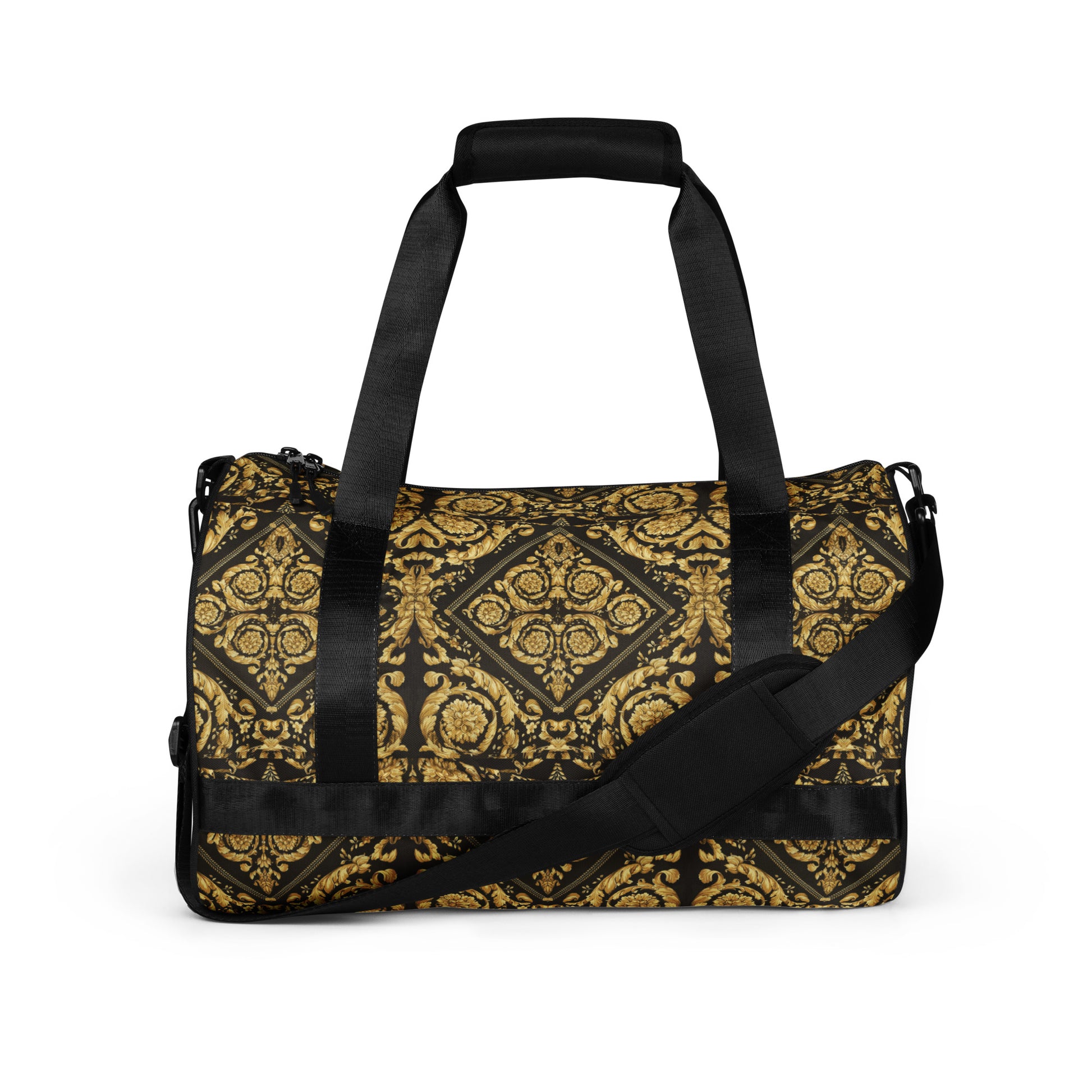 Baroque Gold Scarf Print Gym Bag - HipHatter