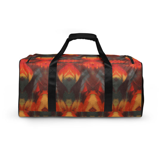 Rainbow Mountain Fleece Print Duffle Bag - HipHatter