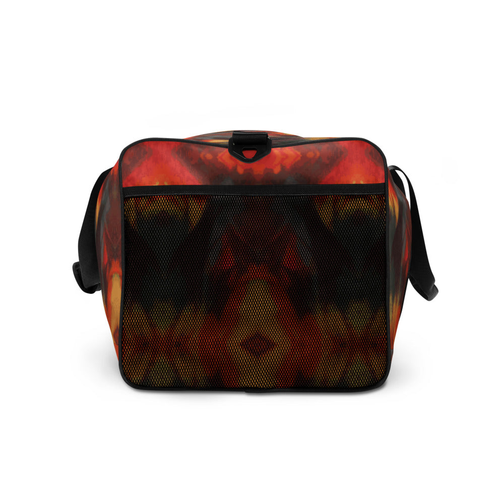 Rainbow Mountain Fleece Print Duffle Bag - HipHatter