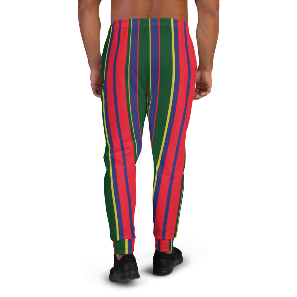 Multi Coloured Striped Carib Men's Joggers - HipHatter