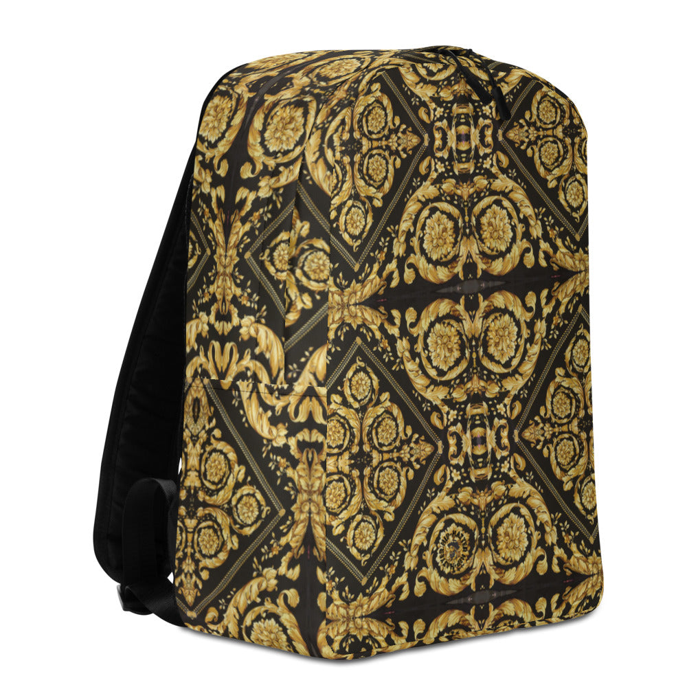 Baroque Scarf Print Minimalist Backpack - HipHatter