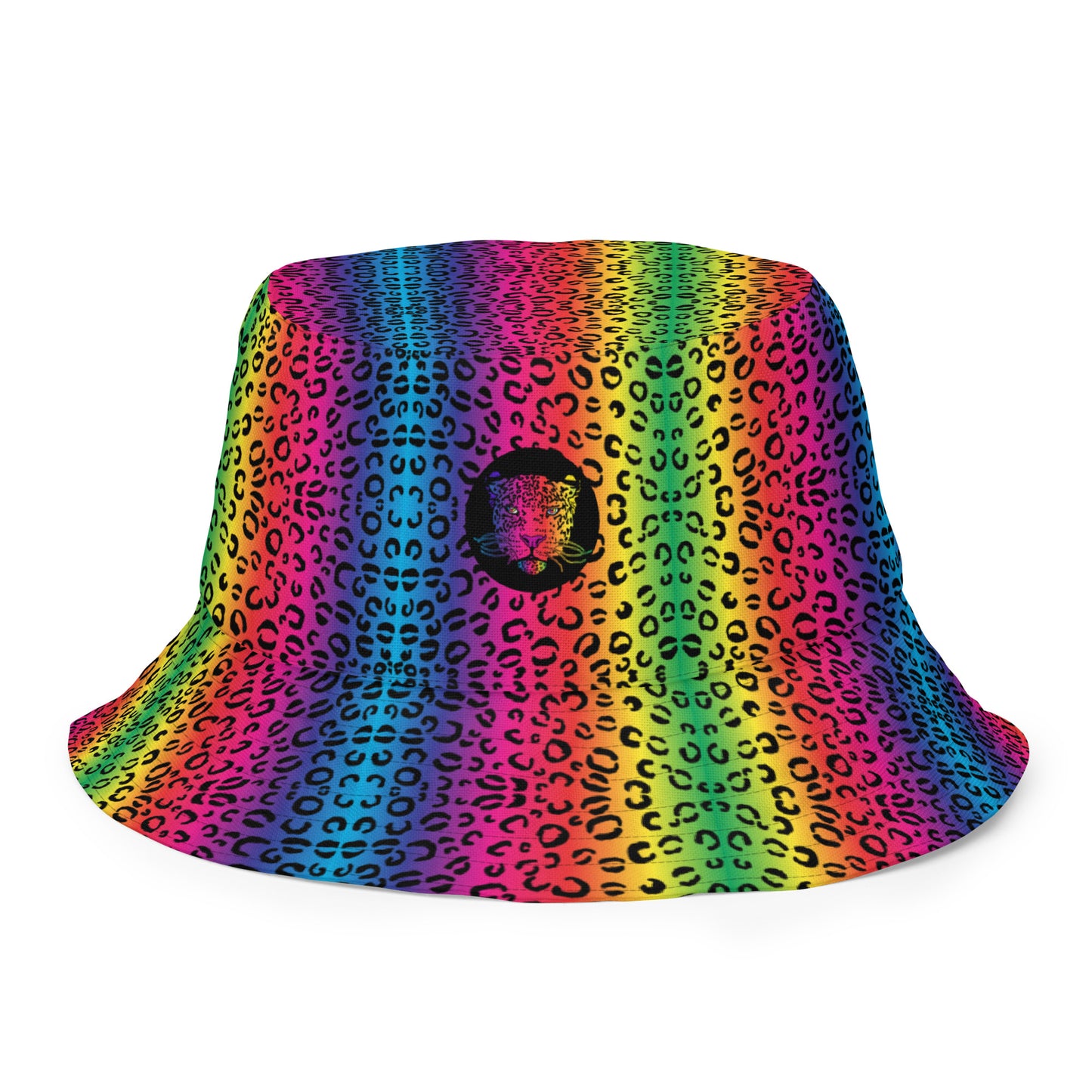 Rainbow Leopard Reversible bucket hat - HipHatter