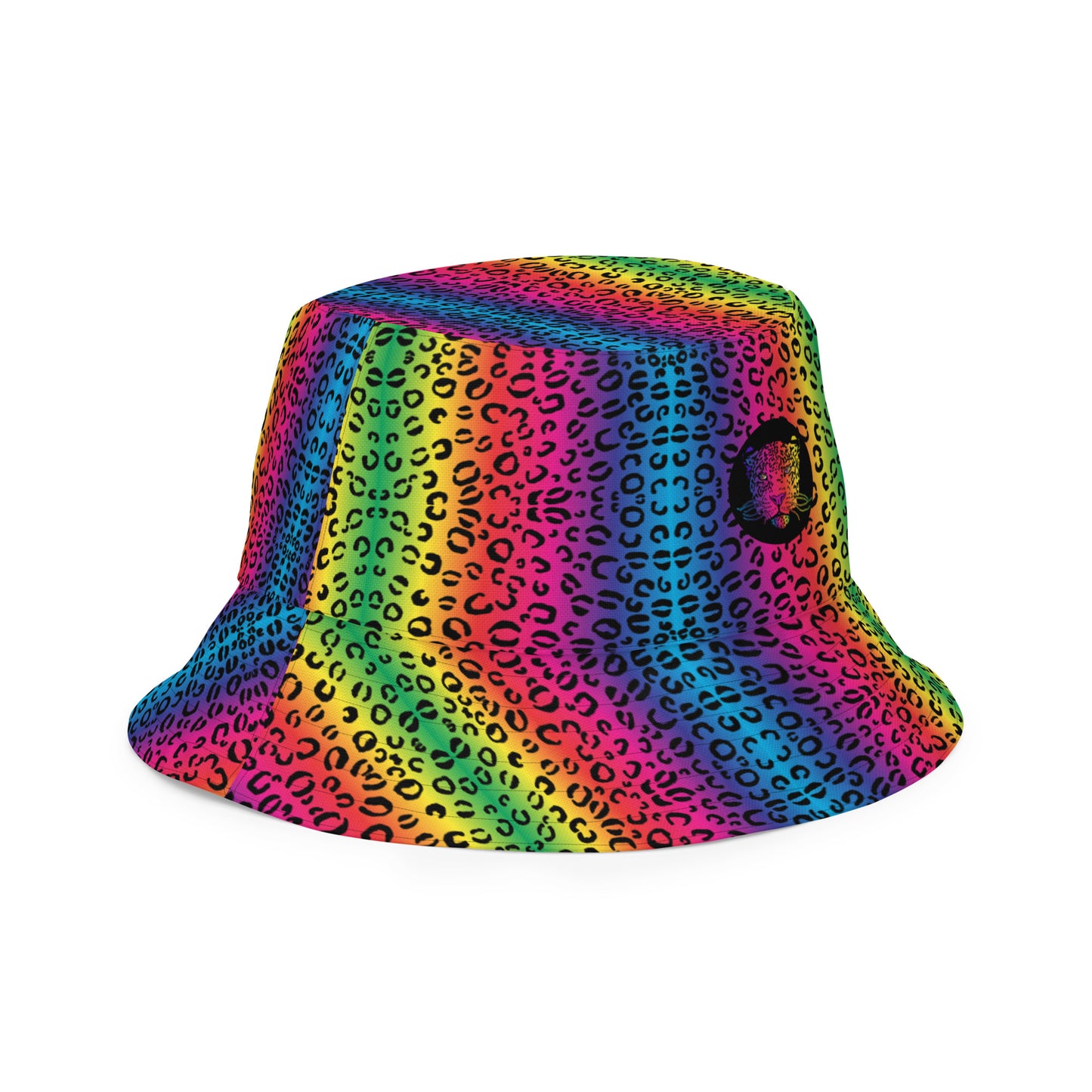 Rainbow Leopard Reversible bucket hat - HipHatter