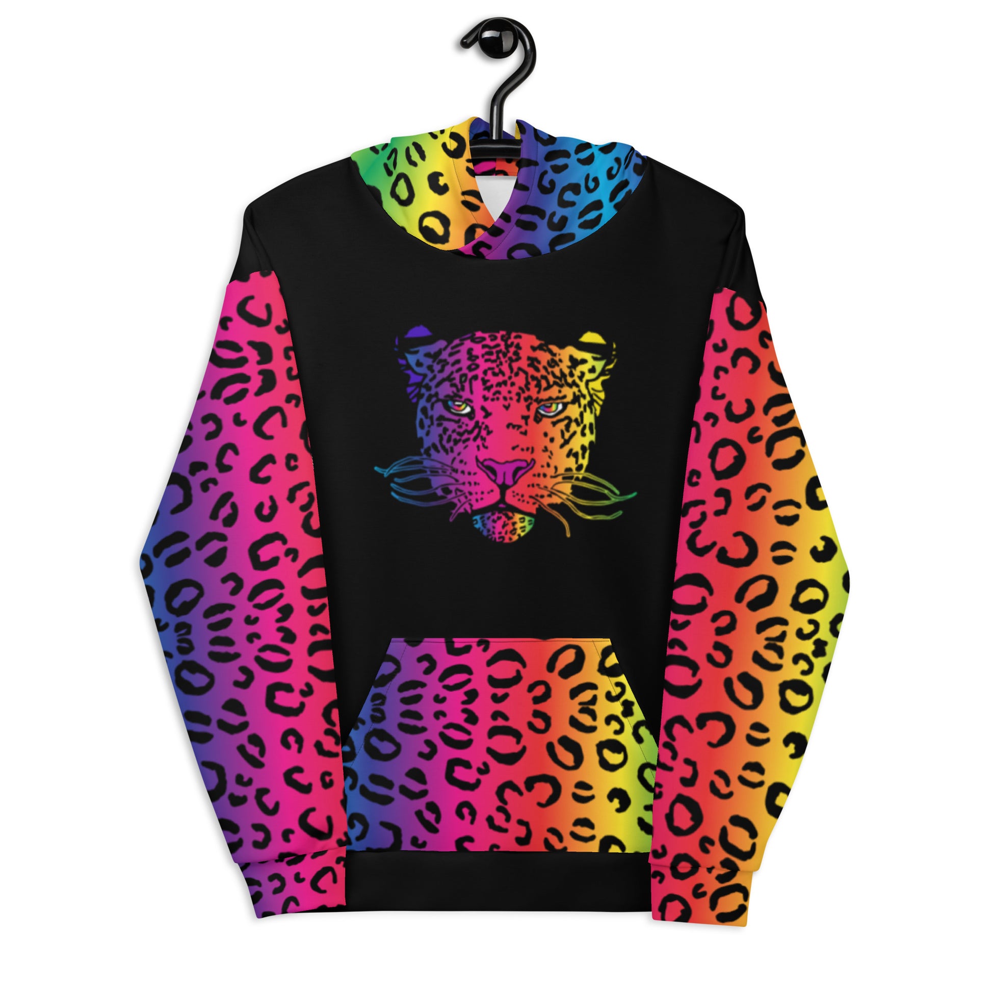 Rainbow Safari Leopard Unisex Hoodie - HipHatter
