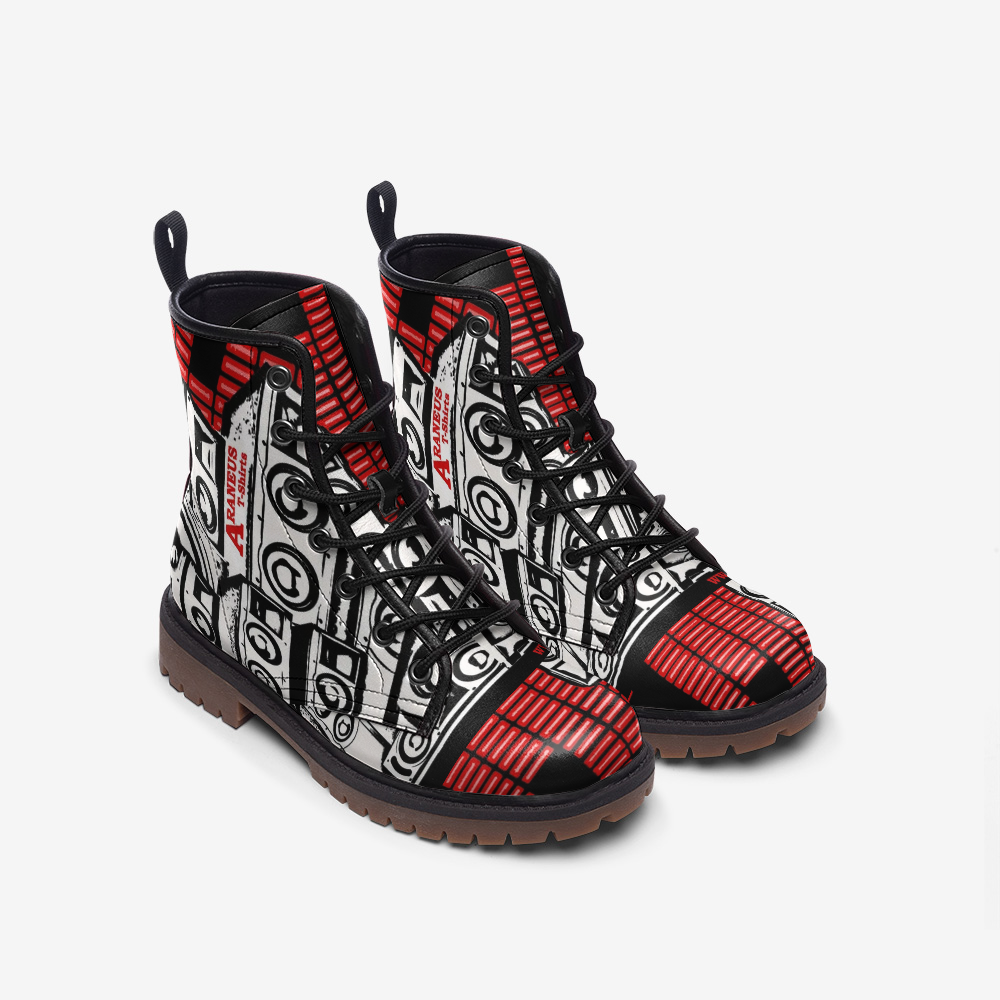 Bass in The City Printed Leather Lightweight Boots - HipHatter