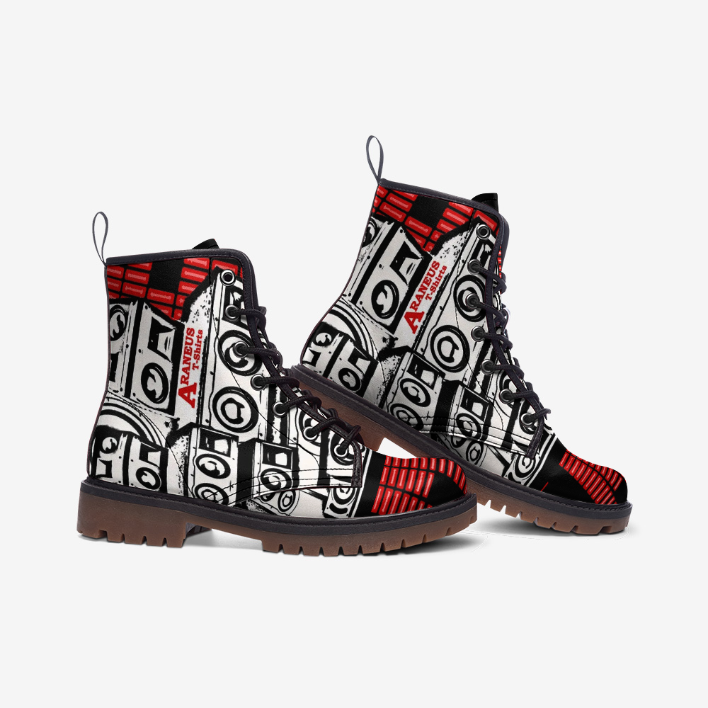 Bass in The City Printed Leather Lightweight Boots - HipHatter