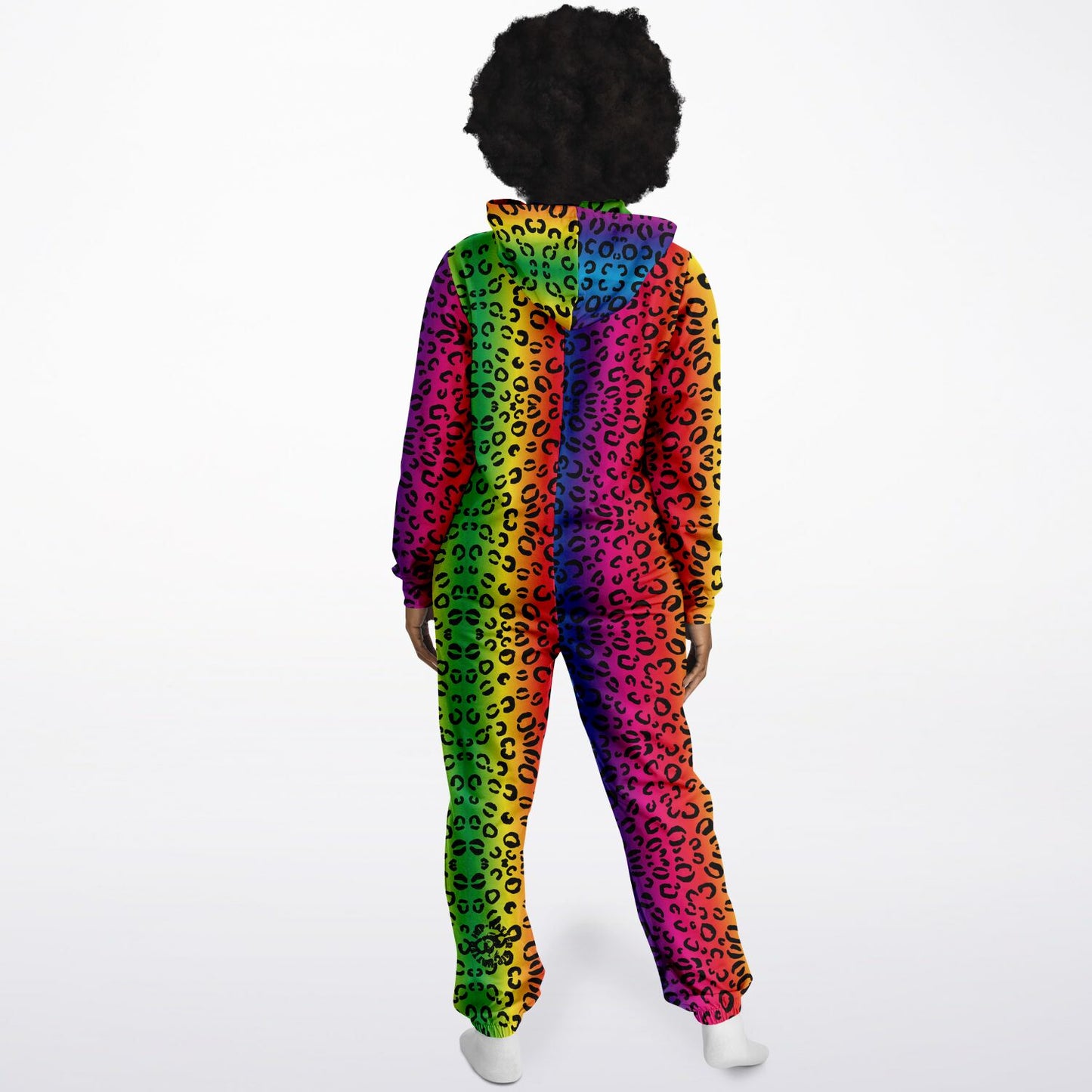 Rainbow Leopard Fashion Unisex Onesie Jumpsuit - HipHatter