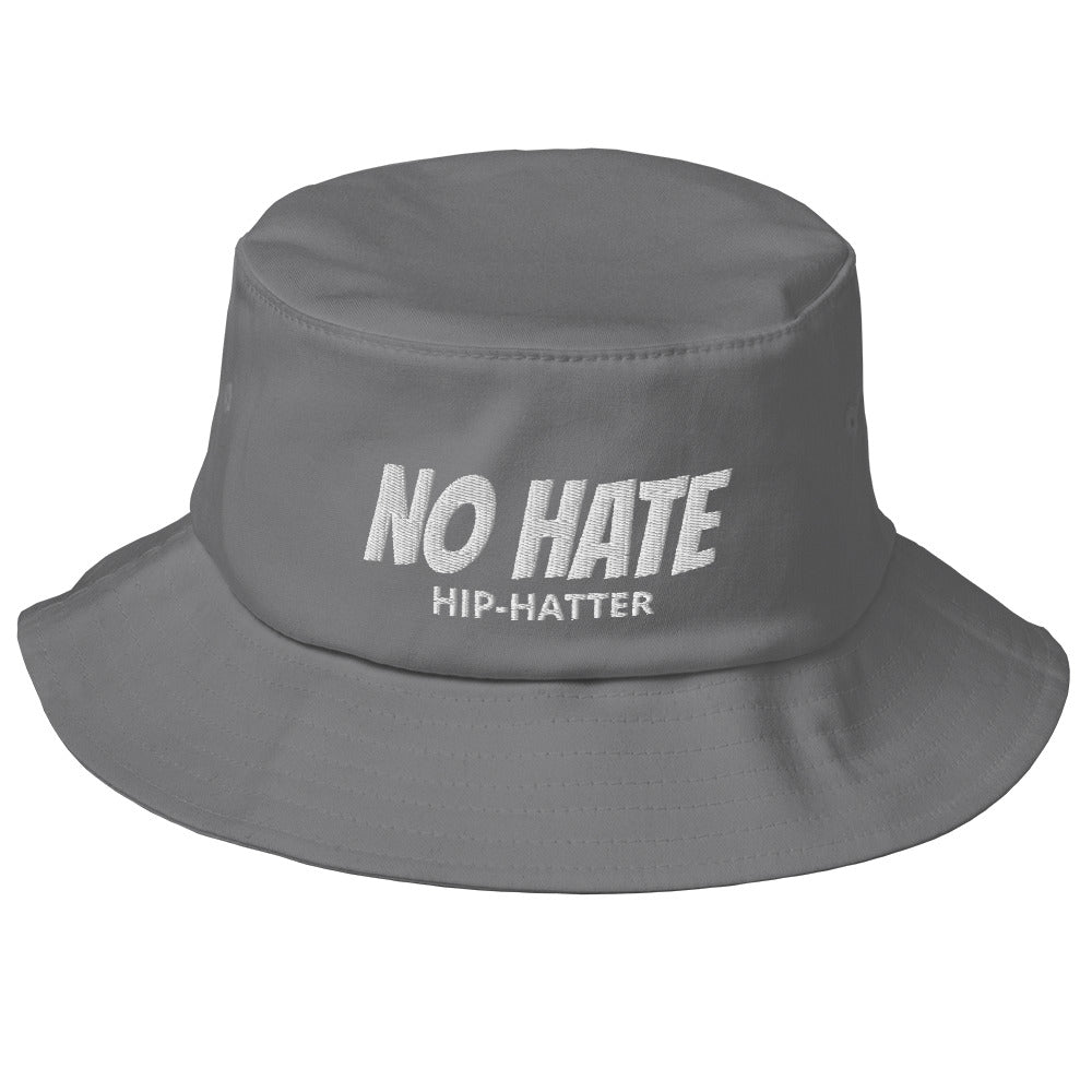NO HATE Old School Bucket Hat - HipHatter