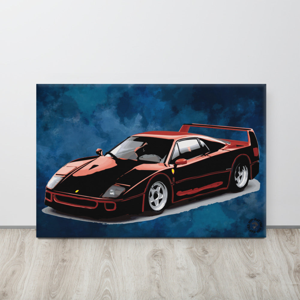 80s Super Car Canvas Print - HipHatter