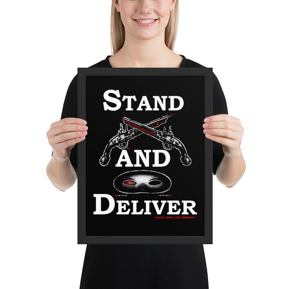 Stand and Deliver Highway Man Framed Poster - HipHatter