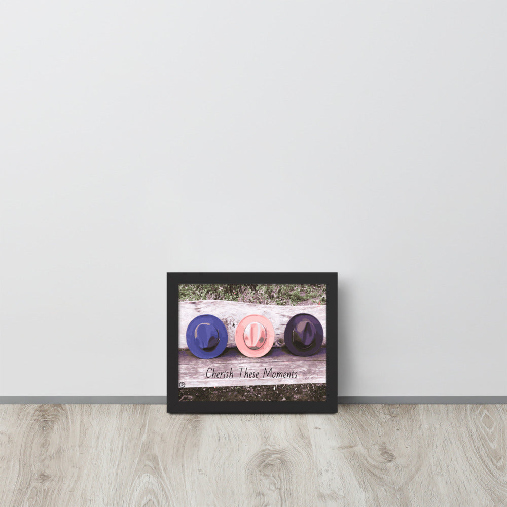 Cherish These Moments Fedora Framed Poster - HipHatter