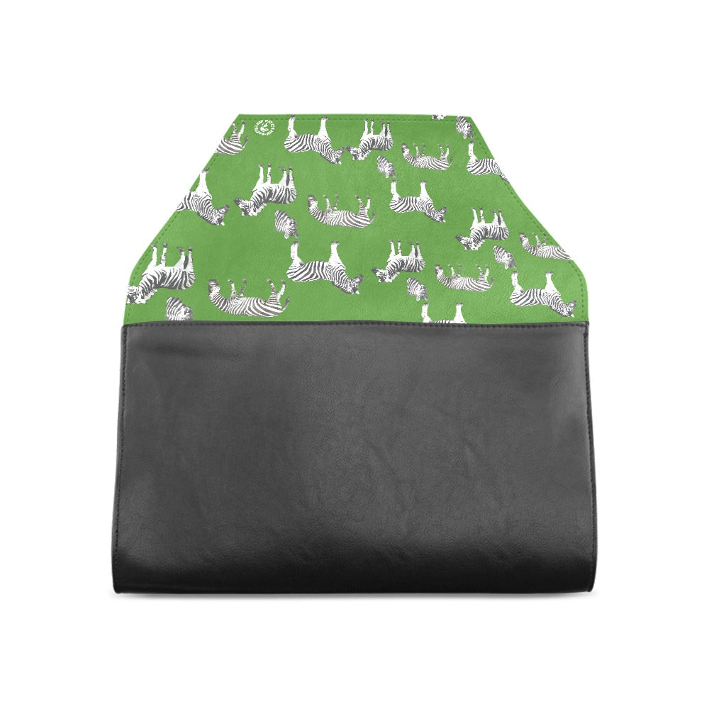 Green Zebra Safari Clutch Hand Bag - HipHatter
