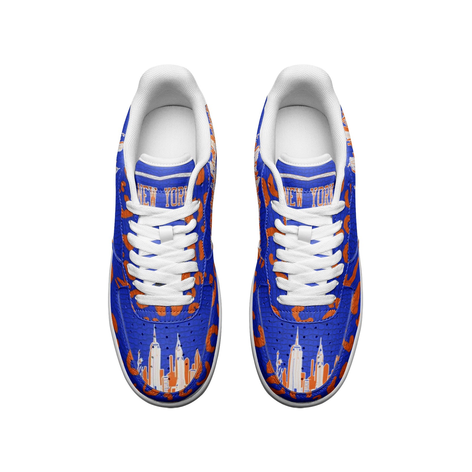New York Knicks Colour Way Low Top Force Leather Sneakers - HipHatter