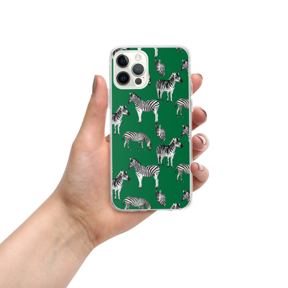 Emerald Green Zebra iPhone Case - HipHatter