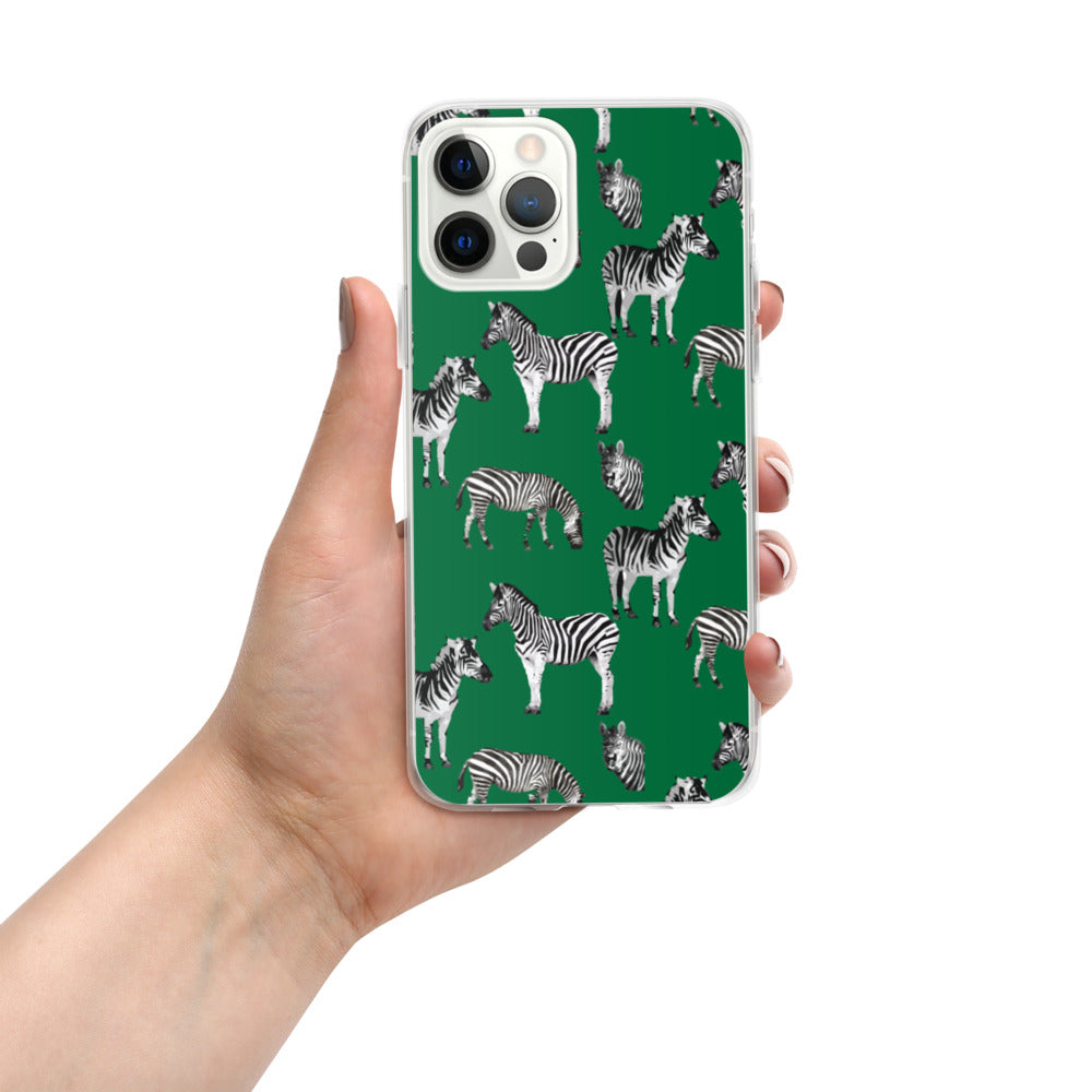 Emerald Green Zebra iPhone Case - HipHatter