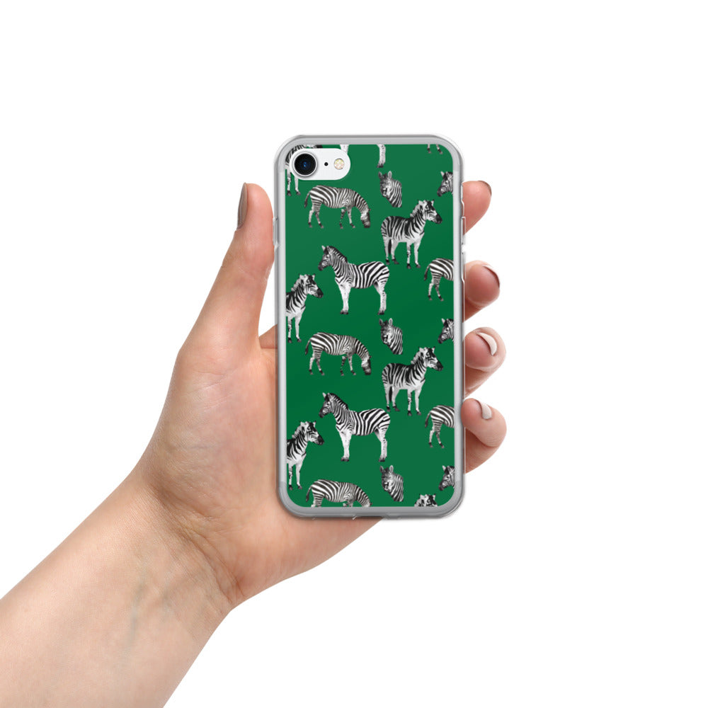 Emerald Green Zebra iPhone Case - HipHatter