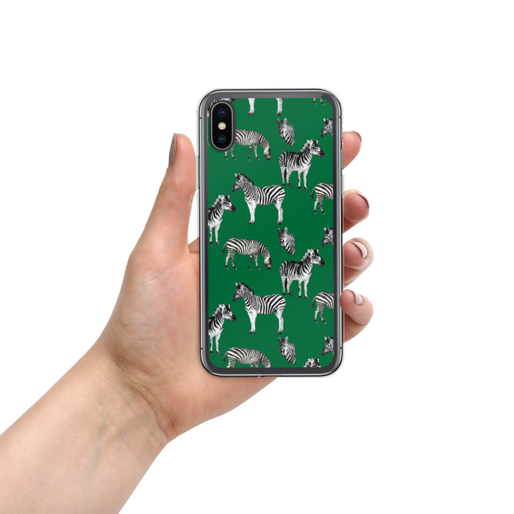Emerald Green Zebra iPhone Case - HipHatter