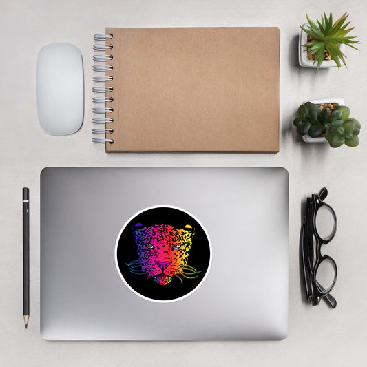 Rainbow Leopard Bubble-free stickers - HipHatter