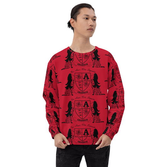 Red Crest Sphinx Kiss Sweatshirt - HipHatter