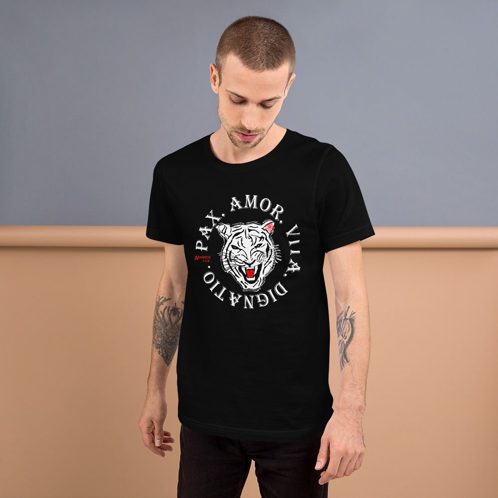 Tiger Motto T-Shirt - Designed By Araneus A.D.W. - HipHatter