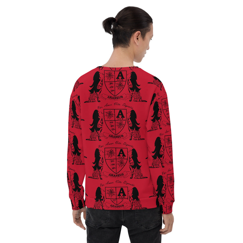 Red Crest Sphinx Kiss Sweatshirt - HipHatter