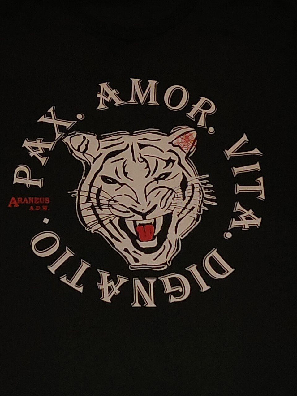 Tiger Motto T-Shirt - Designed By Araneus A.D.W. - HipHatter